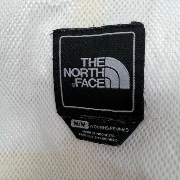 The North Face Womens Hyvent Hooded Jacket White Black Color Block Zip Pockets M - Picture 12 of 12